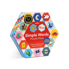 Load image into Gallery viewer, Simple Words Hexagon Pair Puzzle