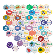 Load image into Gallery viewer, Simple Words Hexagon Pair Puzzle