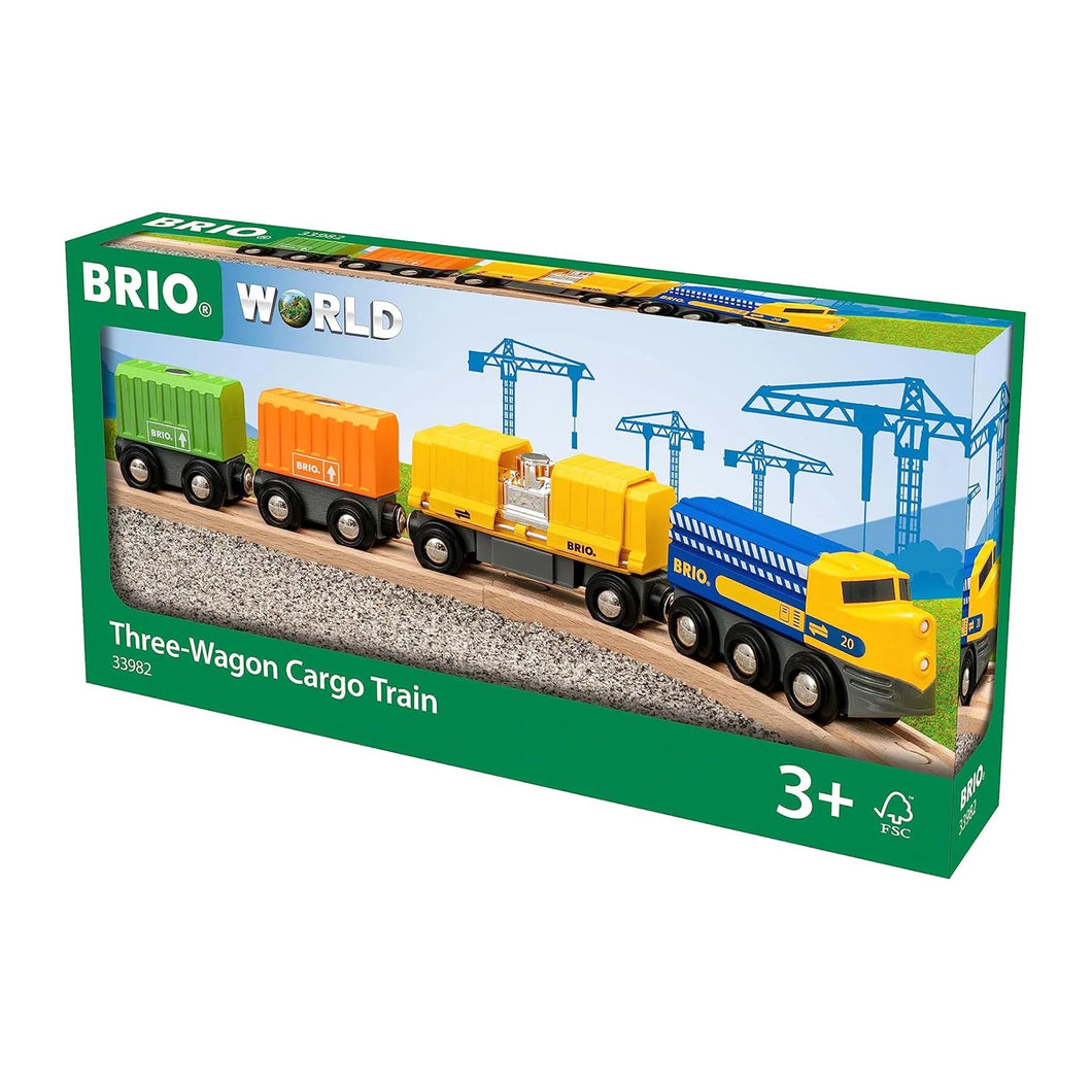 Three Wagon Cargo Train