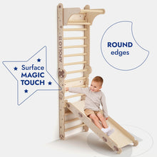 Load image into Gallery viewer, Apollo Swedish Wall / Climbing ladder for Little Austronauts + Moon swing Set + Slide Board