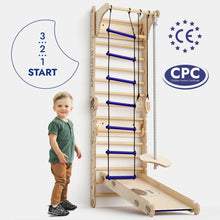 Load image into Gallery viewer, Apollo Swedish Wall / Climbing ladder for Little Austronauts + Moon swing Set + Slide Board