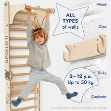 Load image into Gallery viewer, Apollo Swedish Wall / Climbing ladder for Little Austronauts + Moon swing Set + Slide Board