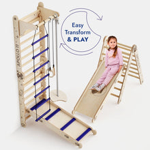 Load image into Gallery viewer, Apollo Swedish Wall / Climbing ladder for Little Austronauts + Moon swing Set + Slide Board