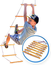 Load image into Gallery viewer, Climbing rope ladder for kids 3-9 y.o.
