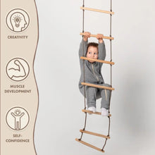 Load image into Gallery viewer, Climbing rope ladder for kids 3-9 y.o.