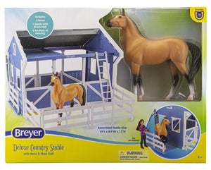 Deluxe Country Stable w Horse & Wash Stall