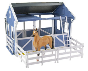 Deluxe Country Stable w Horse & Wash Stall