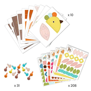 3 Giant Animals Sticker Kits