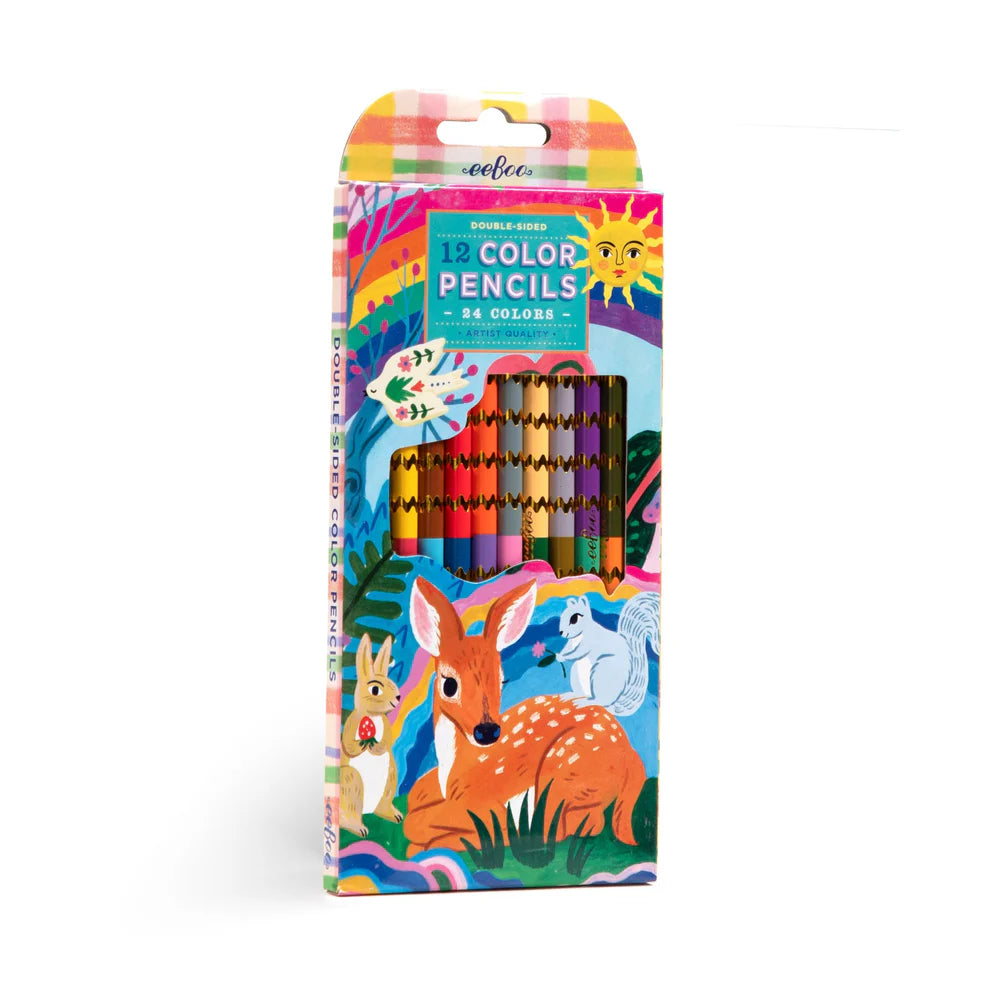 Fawn & Sun 12 Double Sided Pencils