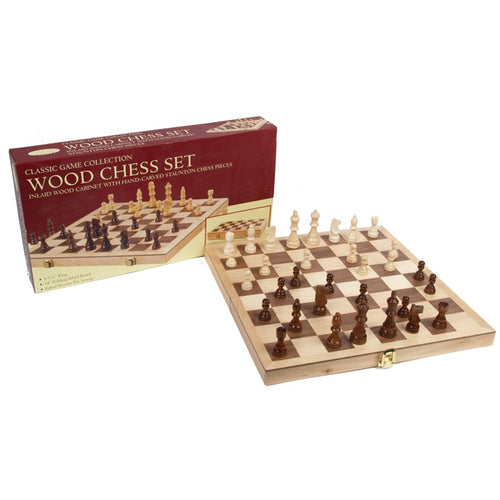 Wood Chess Board & Pieces