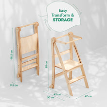 Load image into Gallery viewer, Toddler Tower: Step stool for Kids - Graphite