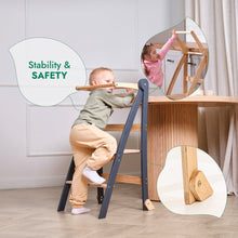 Load image into Gallery viewer, Toddler Tower: Step stool for Kids - Graphite