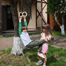 Load image into Gallery viewer, Wooden gymnastic rings for kids